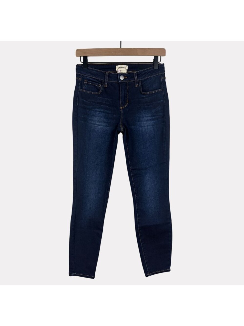 L'Agence Skinny Leg Dark Wash Stretch Jeans Womens 26 Dark Wash Blue